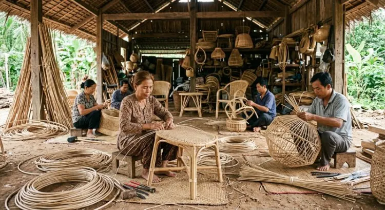 Rotin, osier, jonc de mer : les artisans du mobilier tressé et leur savoir-faire